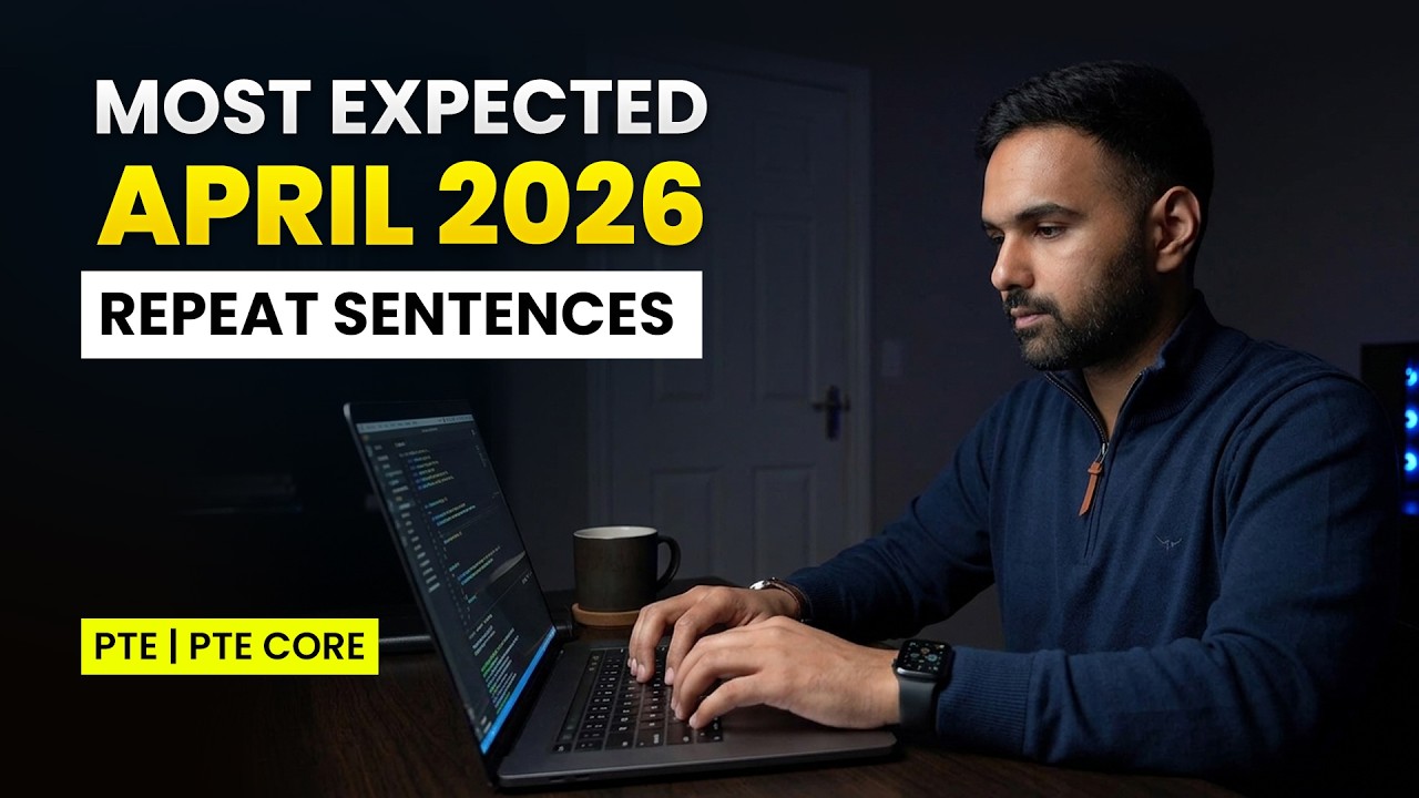 PTE Repeat Sentence | Most Repeated Real Exam Questions April 2026