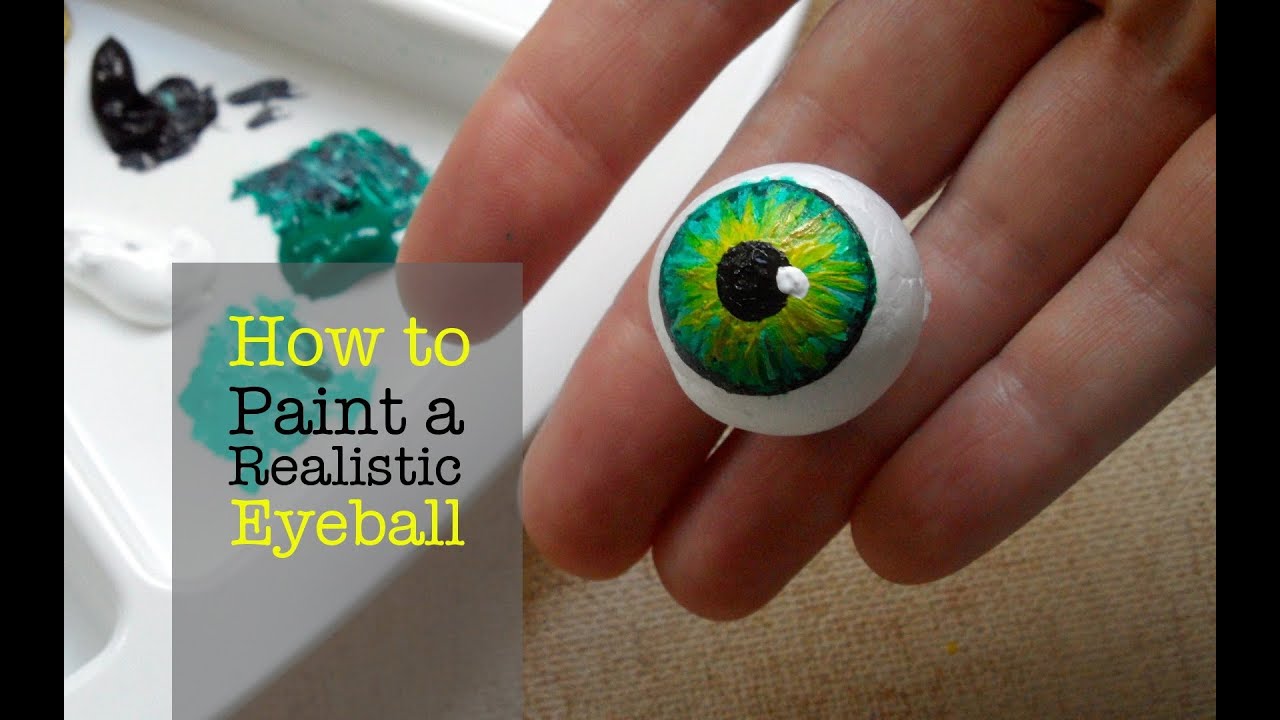 ART LESSON - How to Paint a Realistic Eyeball