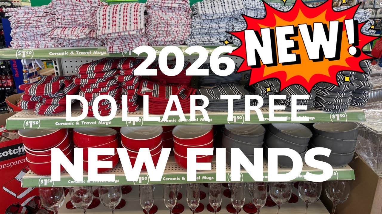 Новые находки в Dollar Tree в 2026 году… Пойдем посмотрим, что я найду 👀