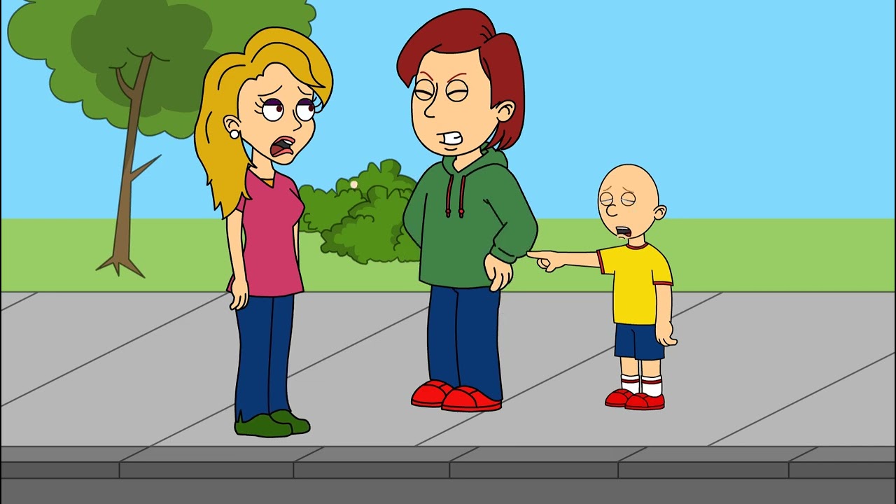 Caillou pulls the stranger danger card