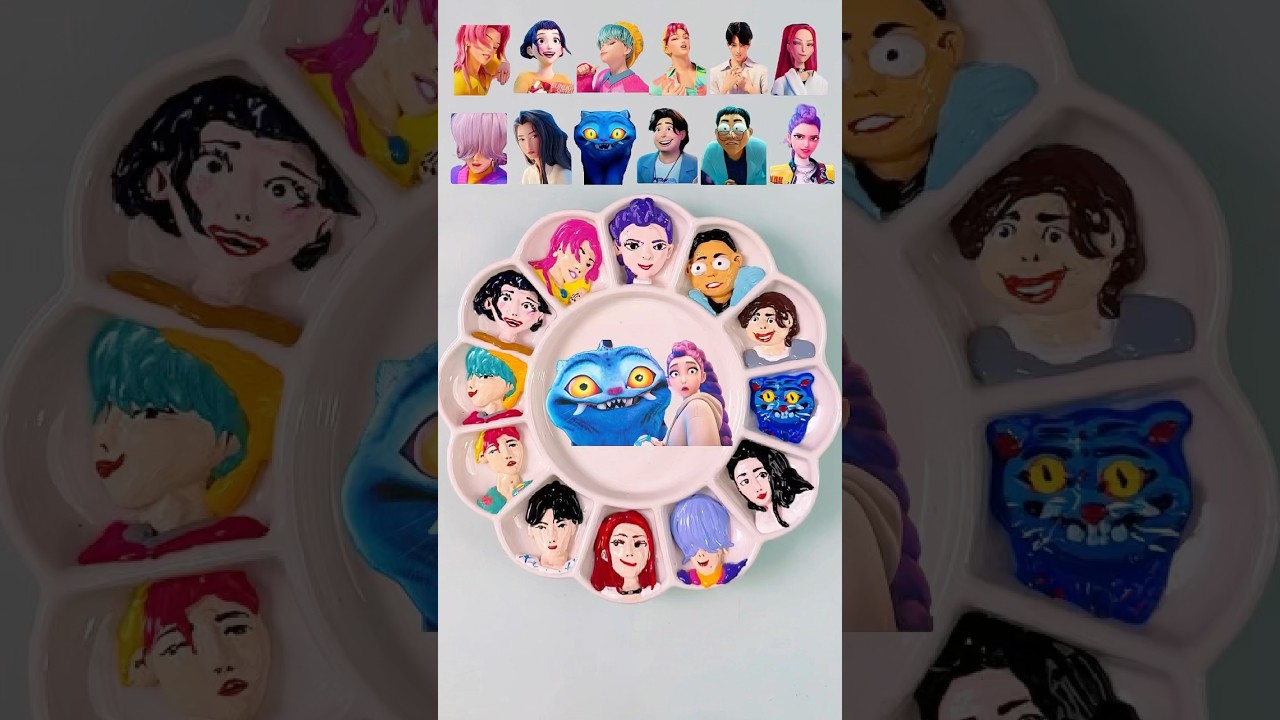 Kpop Demon Hunters 09 Colormixing#kpopdemonshunters #sodapop #colormixing #satisfying