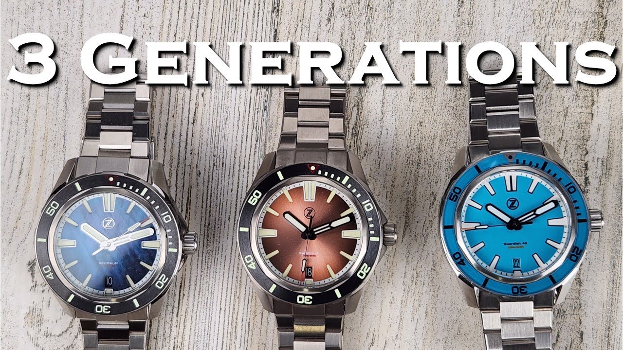 Zelos Swordfish 40mm SS - Old Vs New And Titanium Too