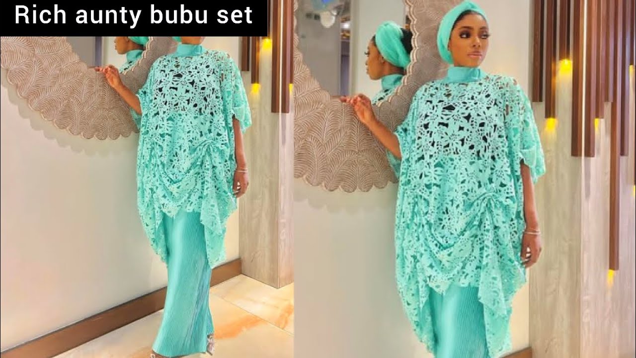 how to cut and sew this unique trendy bubu/kaftan two piece set with a detailed turtle neck tutorial
