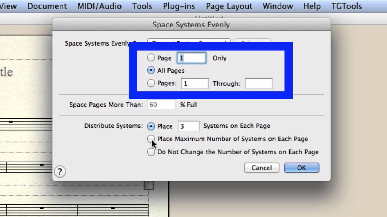 Spacing Staff Systems