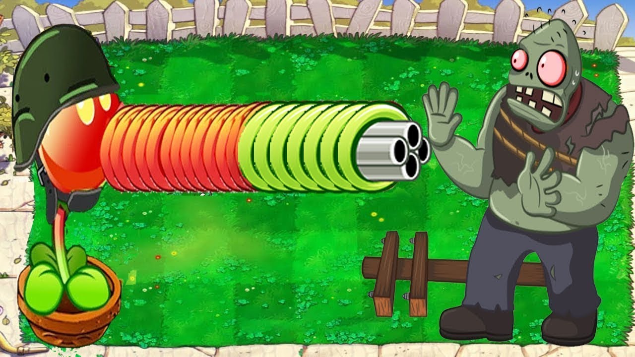 Plants vs Zombies Epic Hack - Gatling Torchwood Pea vs Garlic vs Giga-gargantuar