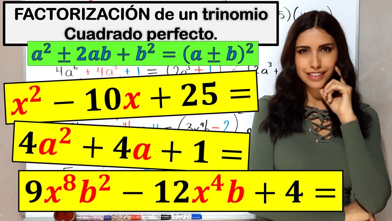 FACTORIZAR un TRINOMIO CUADRADO PERFECTO