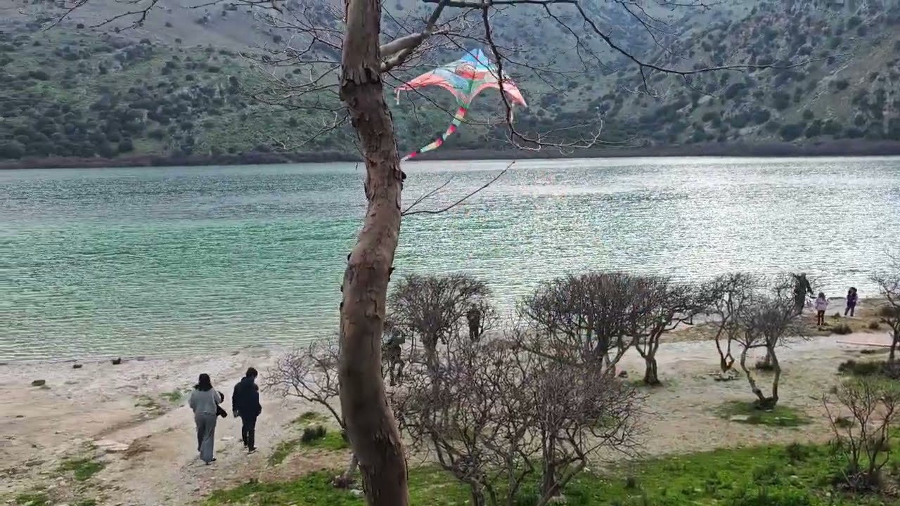 Crete , the lake Kournas end of February, with a bit more water 💦🌊 🙏der See Kournas ende Februar