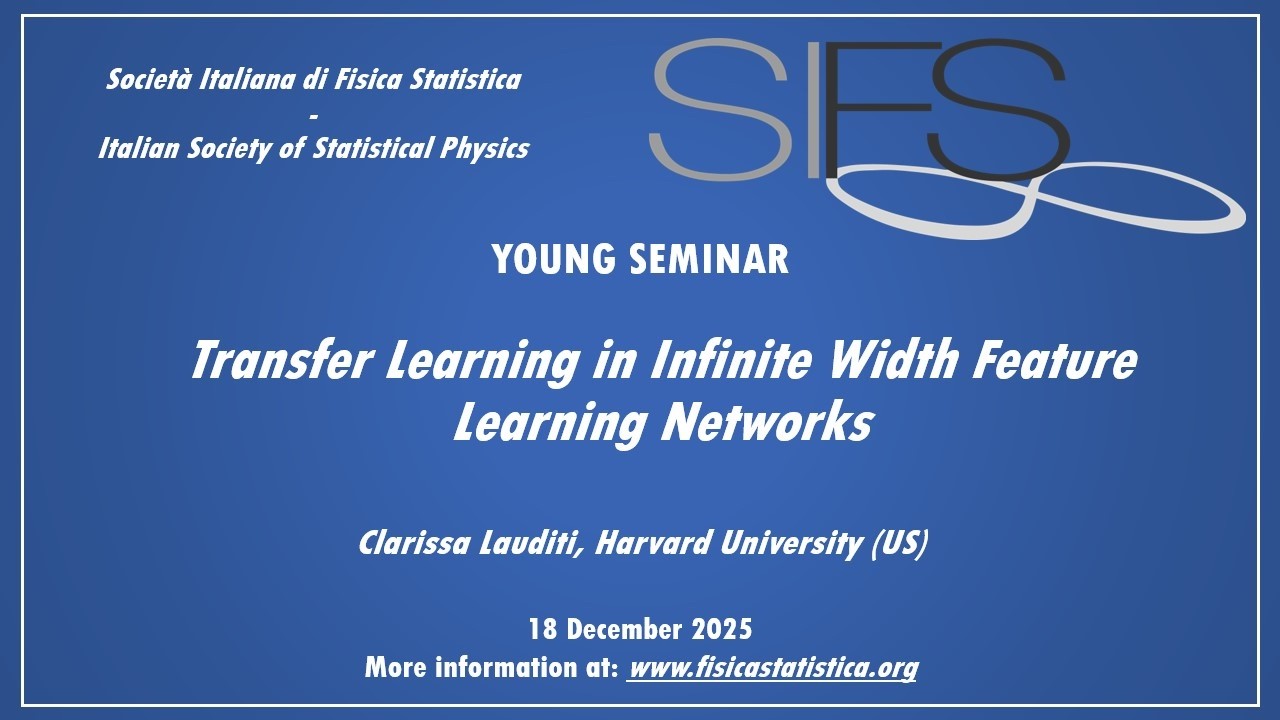 Transfer Learning in Infinite Width Feature Learning Networks - Clarissa Lauditi-Young Seminars SIFS