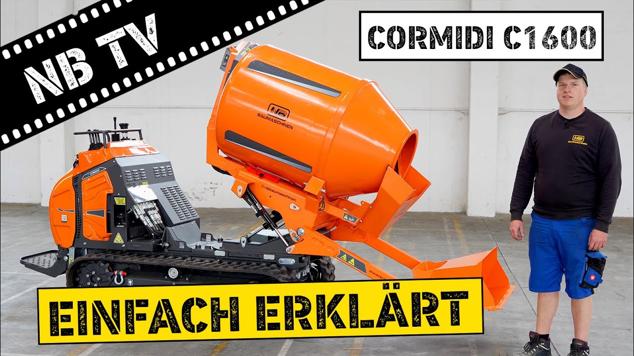 Einfach erklärt - Betonmischer Cormidi C1600 I NB Baumaschinen