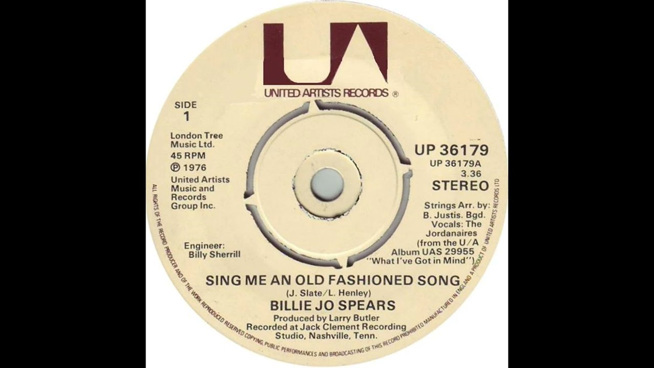 UK New Entry 1976 (314) Billie Jo Spears - Sing Me An Old Fashioned Song