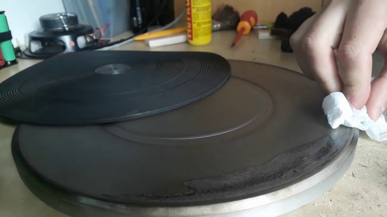 Tesla NZC 431(1986) turntable restoration / renovácia gramofónu