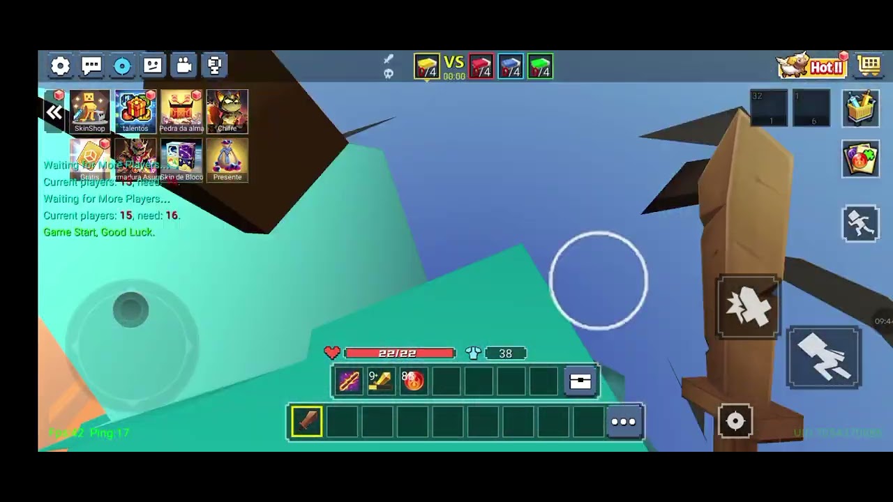 Jogando (bed Wars lite ) muito legal 