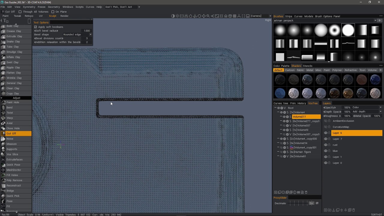 Cutoff Tool with Soft Booleans