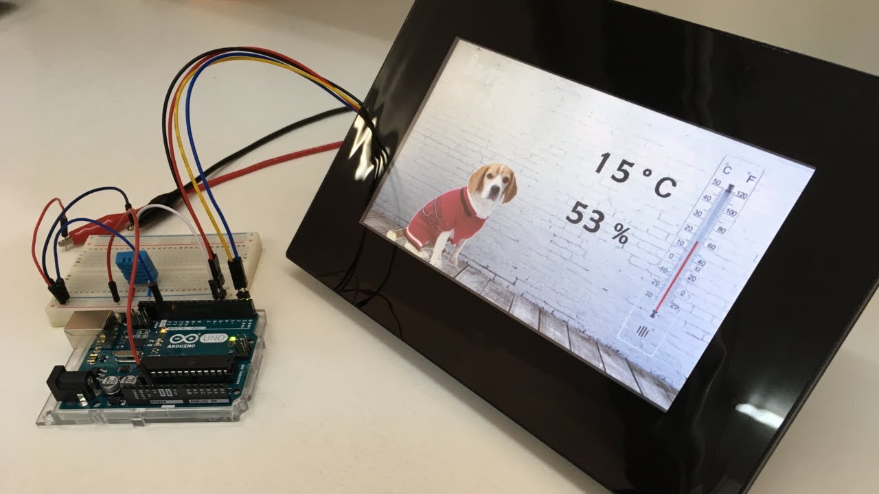 TERMÔMETRO ANIMADO COM NEXTION ITEAD TFT E ARDUINO