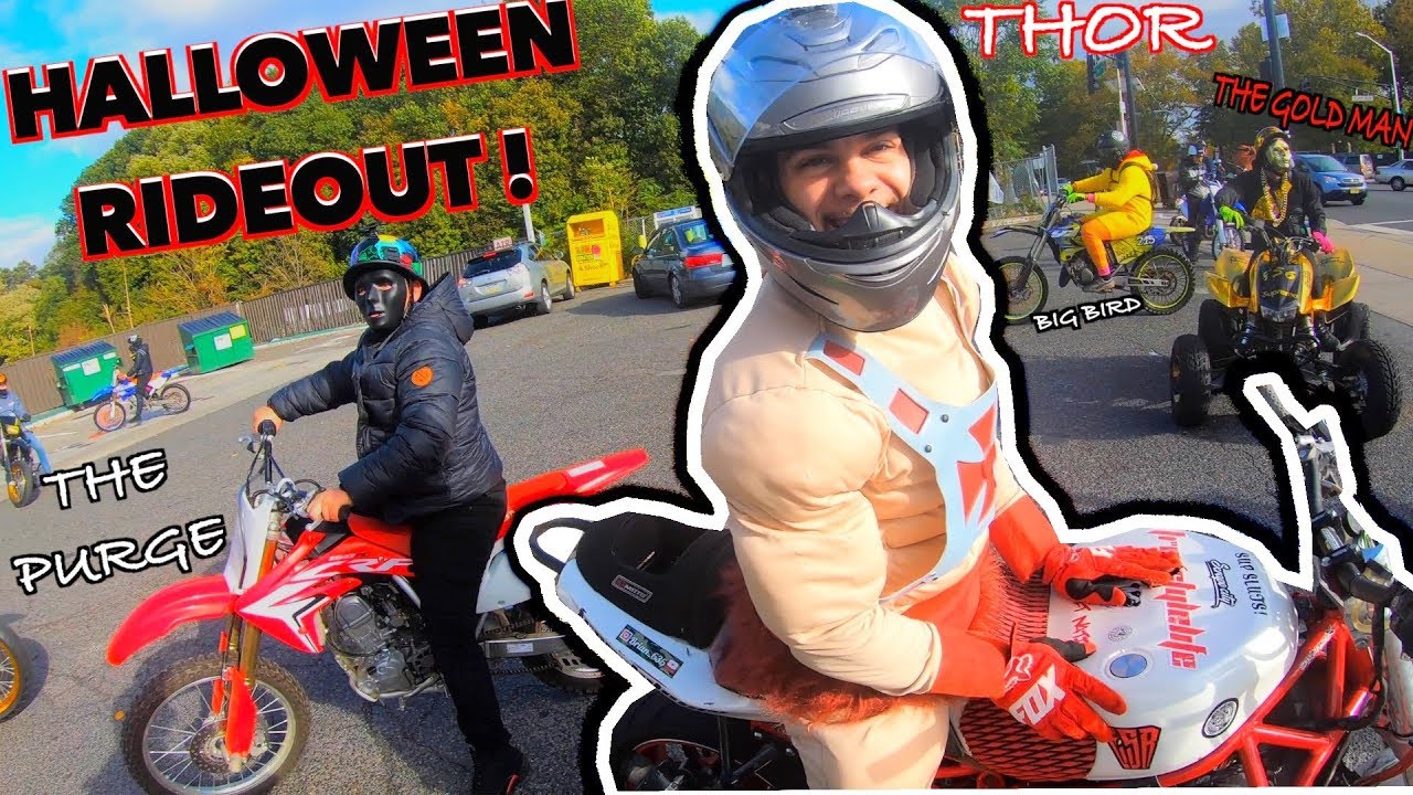 NEWARK HALLOWEEN RIDE OUT (EPIC !) | BRAAP VLOGS