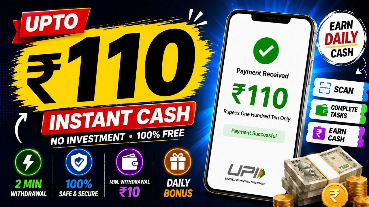 NEW UPI EARNING APP TODAY ||🔥BEST CASHBACK APP 2026💸 || NEW EARNING APP 2026 || EARNING TVS ||