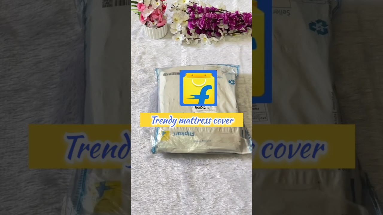 Flipkart trendy mattress cover 🌸 #unboxing #flipkart #cover #shoes #youtubeshorts #flipkarthaul