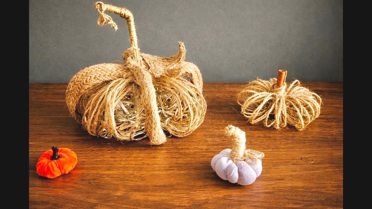 Kolay Dekoratif  Kabaklar Nasıl Yapılır? | 4 Ideas For Making Decorative Pumpkins