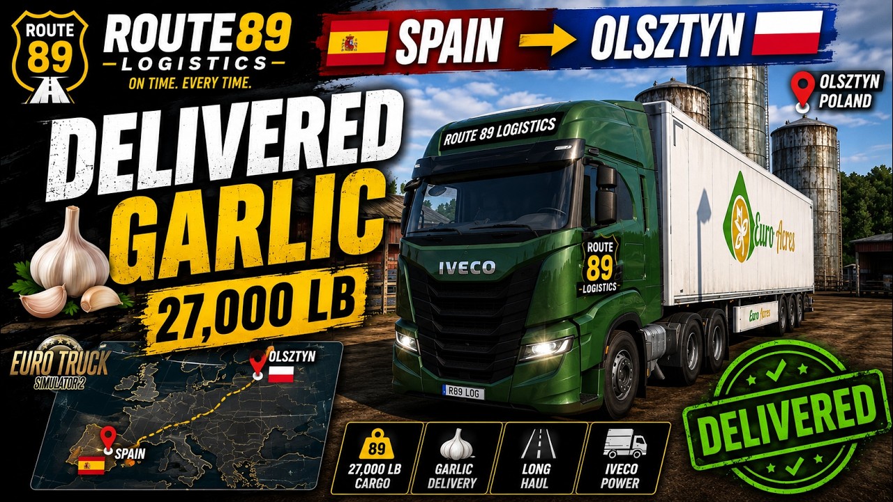 😱 I Delivered 27,000 LB of Garlic! | ETS2
