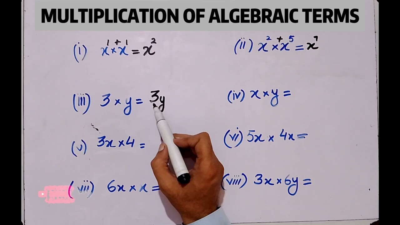 MULTIPLY || How to multiply Algebraic Terms (urdu)| Single Term × Single Term | Monomial × Monomial