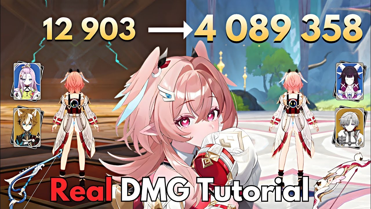 C0 Linnea 4M Real DMG Tutorial! Increase Her DMG! Genshin Impact