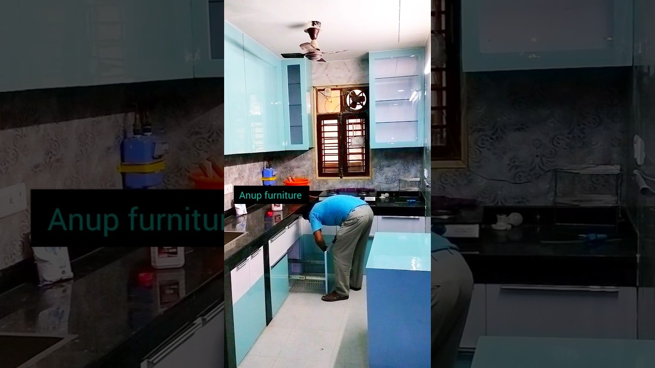8&times;5 kitchen design | L shape design size 8*5 by Anup furniture #viral #woodworking #kitchendesign