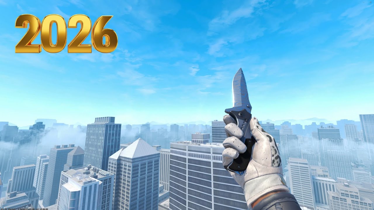 CS2 Nomad - Damascus (2026) Knife Showcase
