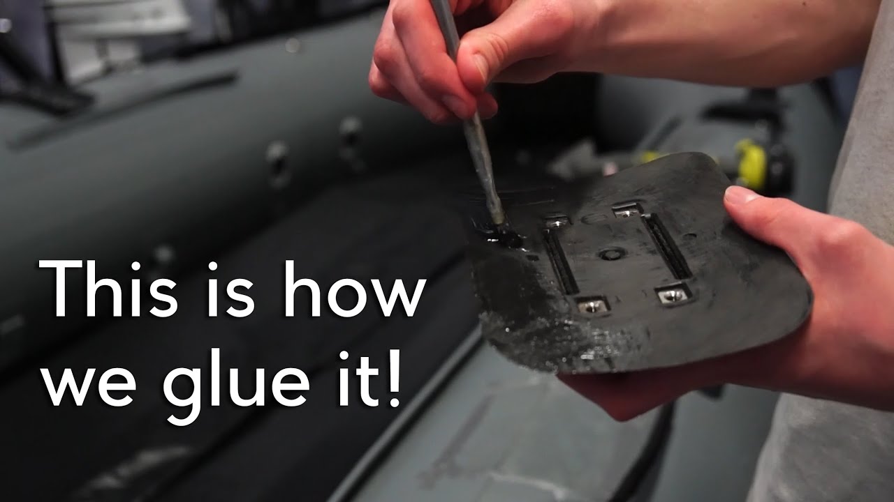 Learn to install Scotty glue on pads or patch your inflatable boat
