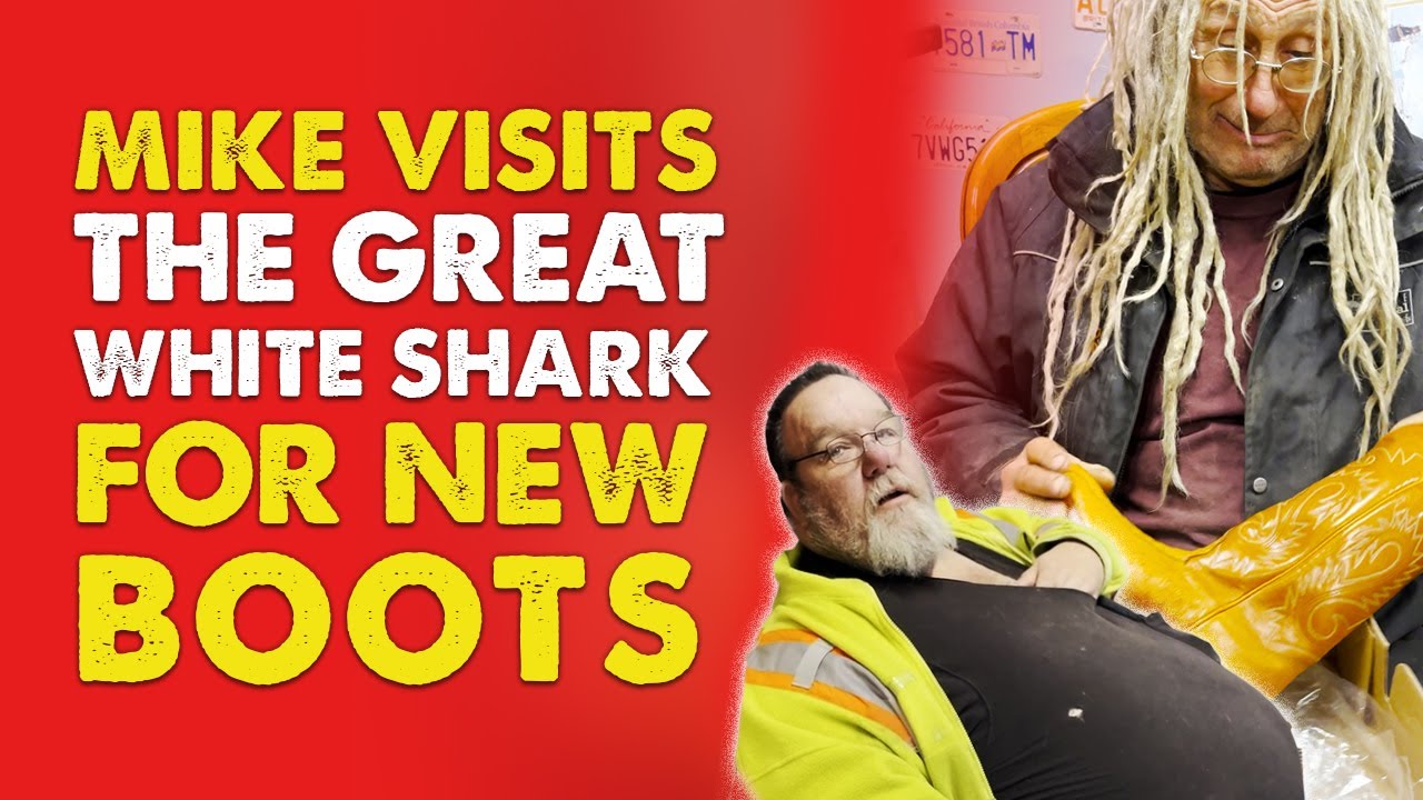 Mike Visits The Great White Shark for new boots