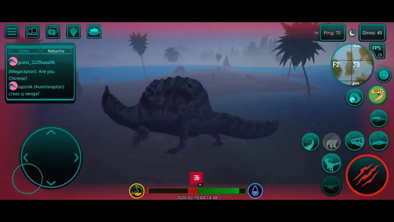Batalhas com Spino The cursed Isle 