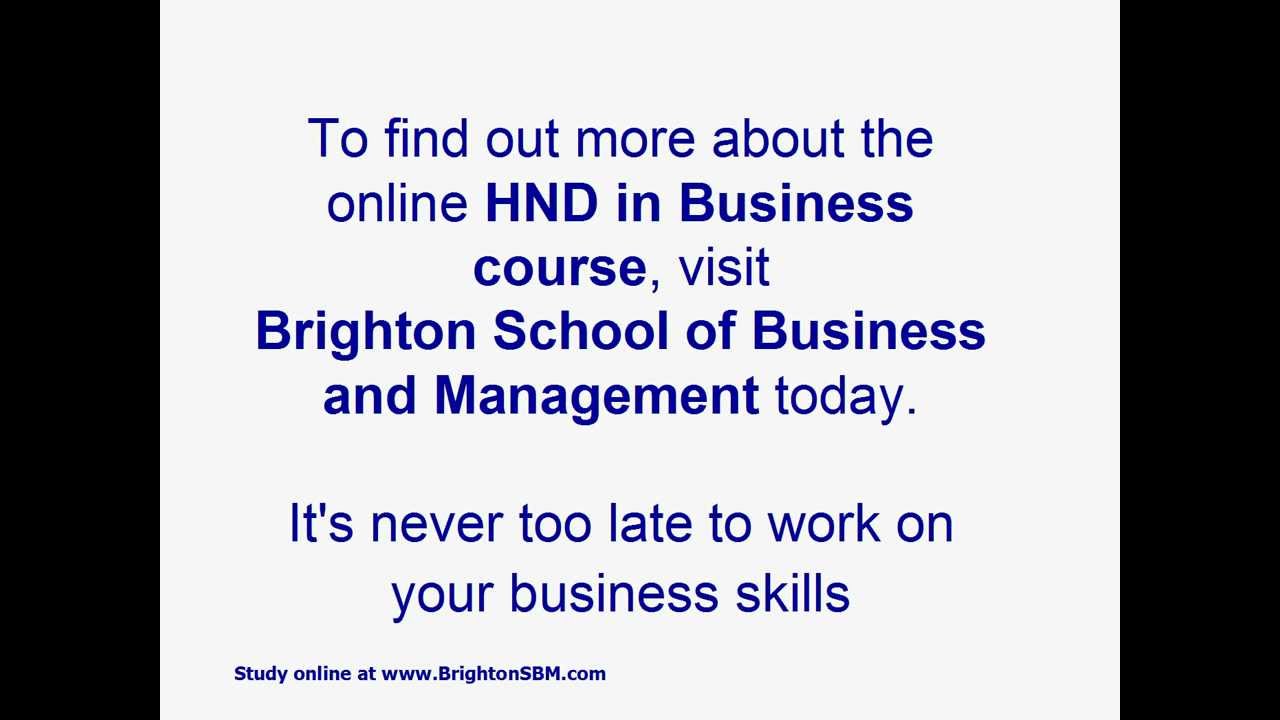 HND in Business