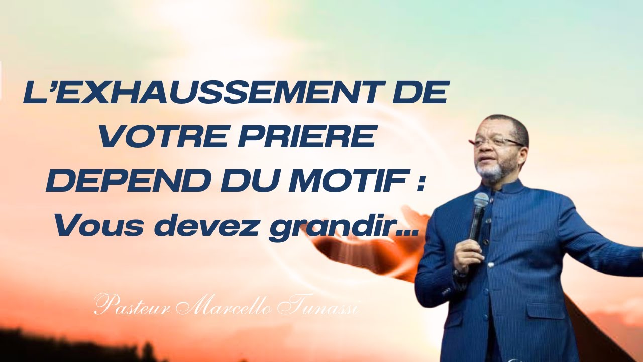 PASTEUR MARCELLO TUNASSI // VOUS DEVEZ QUITTER L' ETAPE DE  BEBE  SPIRITUEL
