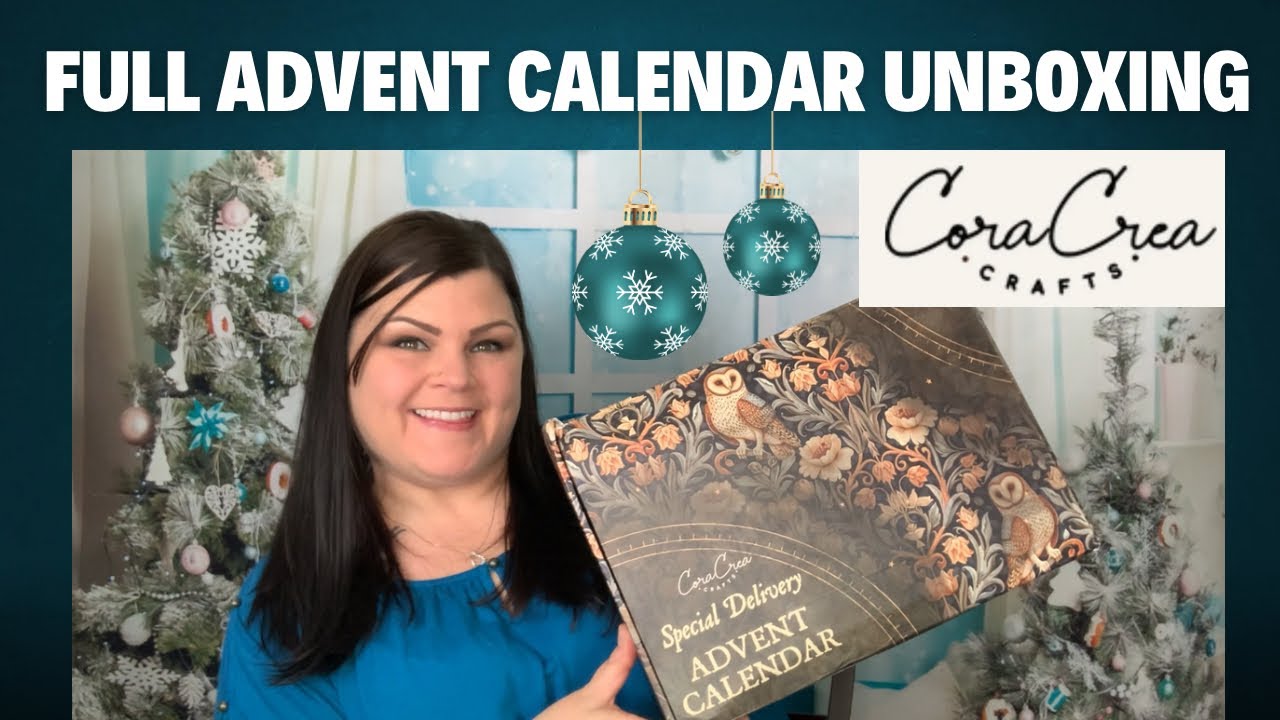 24-Day Full Advent Calendar by: CoraCreaCrafts Unboxing