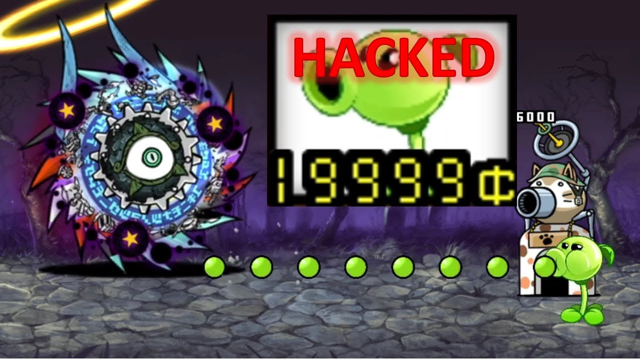 the battle cat HACK Peashooter