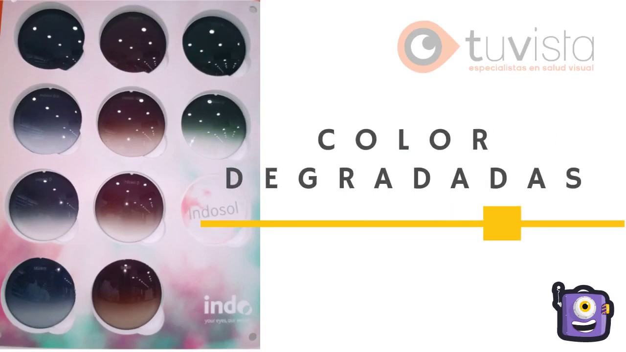 LENTE GRADUADA CON FILTRO DE COLOR DEGRADADO
