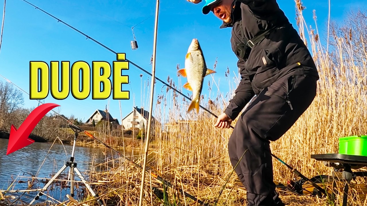 Galvojau, kad kibs tik &scaron;iū&scaron;ara, BET ar tikrai taip ir buvo ? Žvejyba dugnine me&scaron;kere pavasarį