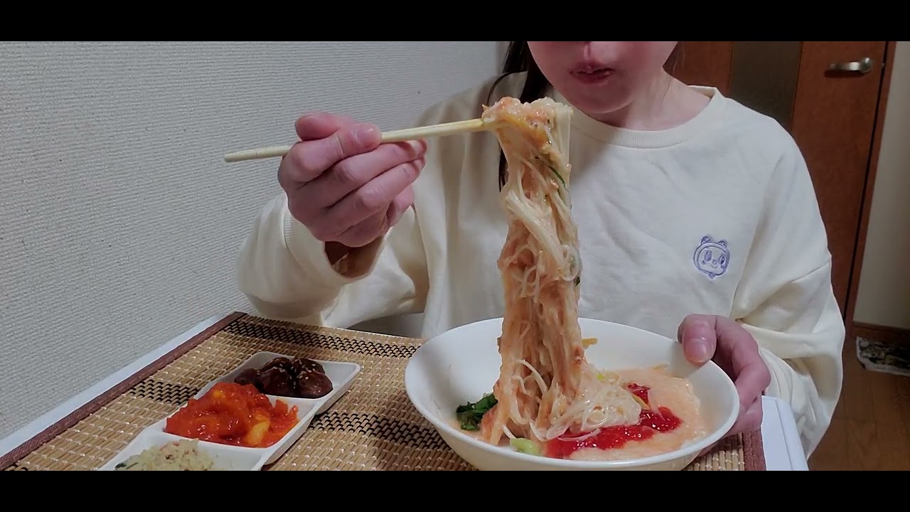 筋子明太子とろろ素麺をマシマシた。