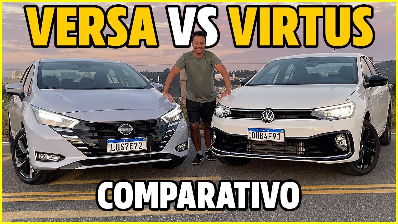 COMPARATIVO: NOVO NISSAN VERSA EXCLUSIVE vs NOVO VW VIRTUS HIGHLINE. Qual &eacute; a melhor compra?