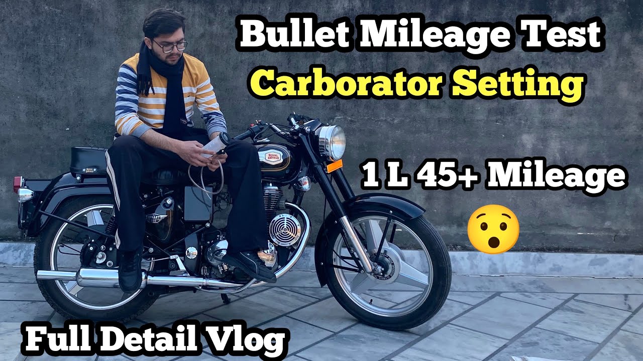 Bullet Mileage Test C Bend With Short Bottle Carborator Setting 