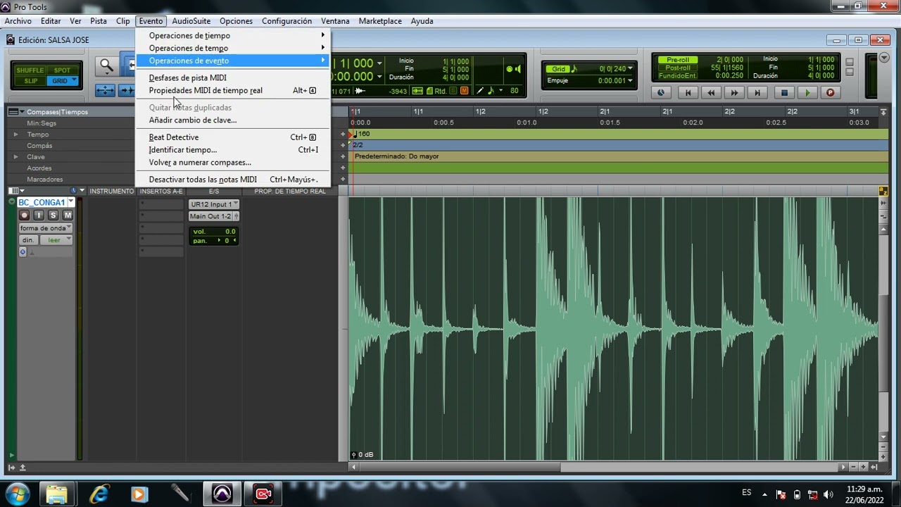 cuantizando en pro tools