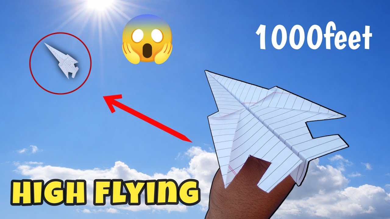 This Paper Plane Flies Shockingly Far ✈️ | Try It Once | how to make paper plane | paper plane