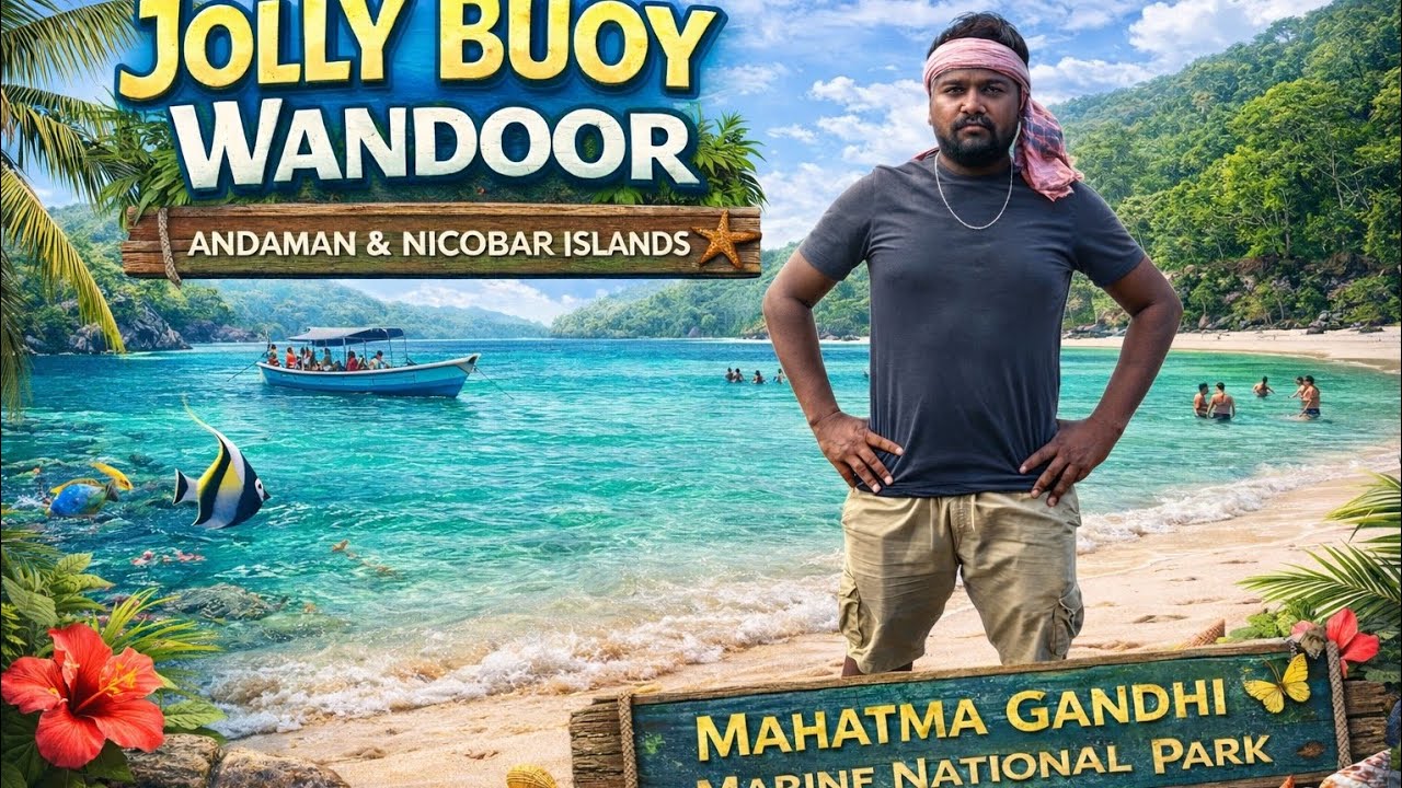 JOLLYBUOY ISLAND WANDOOR || CRYSTAL CLEAR WATER AND MARINE CORAL(ANDAMANANDNICOBARISLAND)