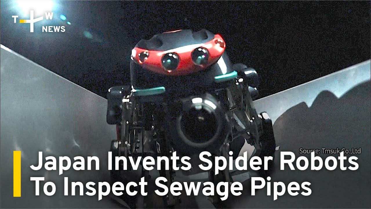 Japan Invents Spider-Like Robots To Inspect Sewage Pipes | TaiwanPlus News