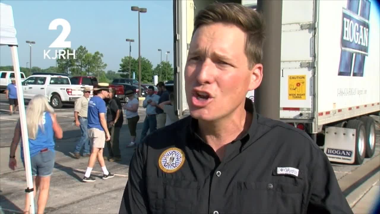 FULL INTERVIEW: Pinnell in Tulsa for first time after storm
