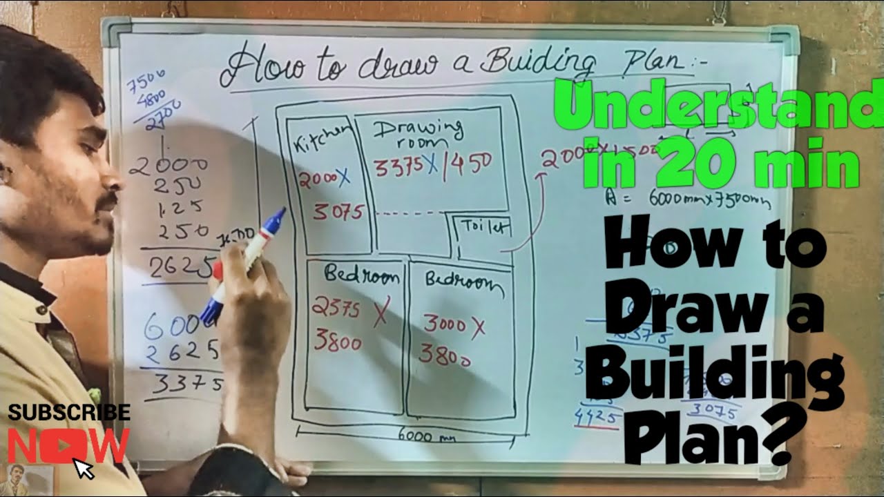 How to draw a Building plan?|Building Drawing|Civil Engineering