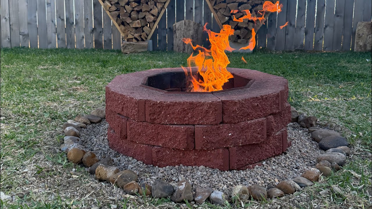Building a simple fireplace in my backyard. 