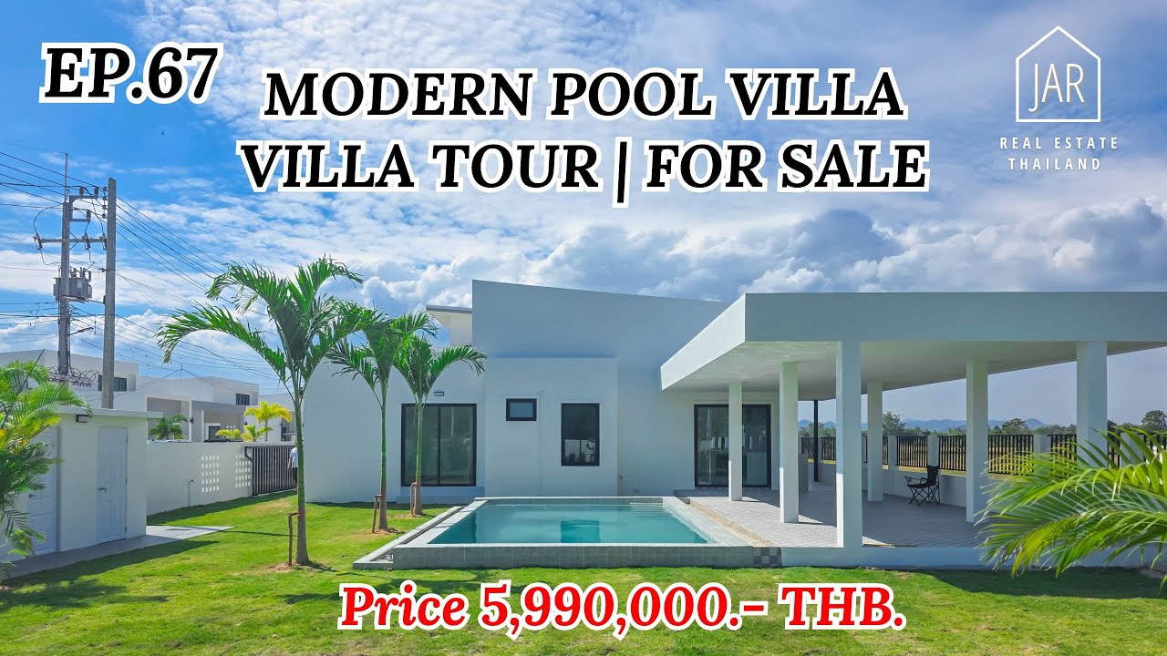 EP.67 Modern Pool Villa, Villa Tour/For Sale Price 5.99 MB.