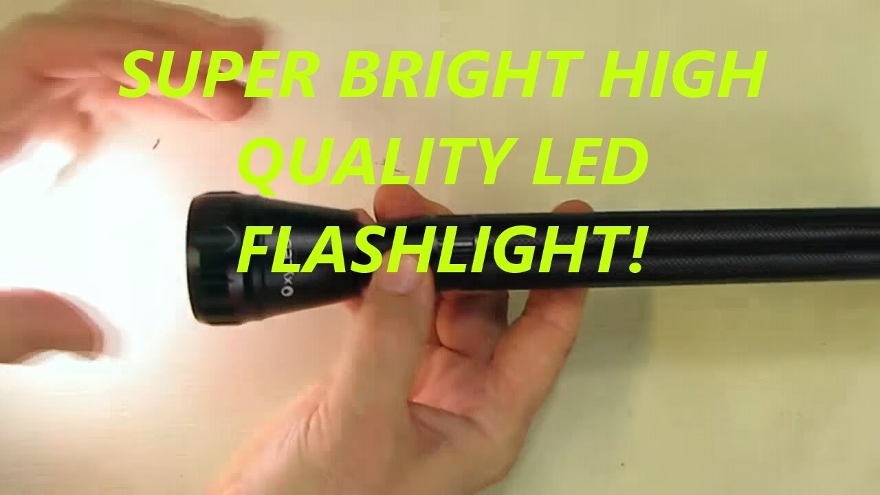 HIGH QUALITY Super Bright LED Flashlight REVIEW