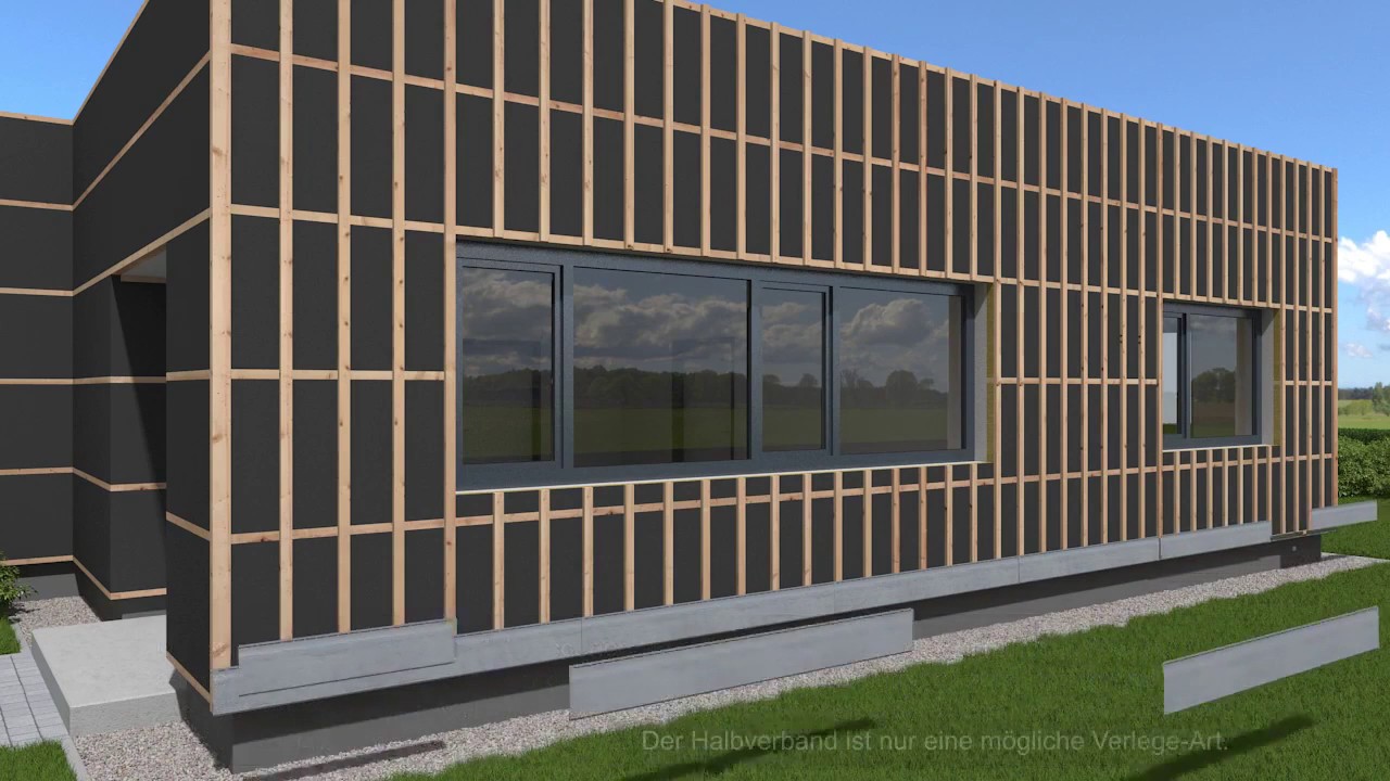 Fassadenverkleidung Zierer Holzoptikpaneele Montage
