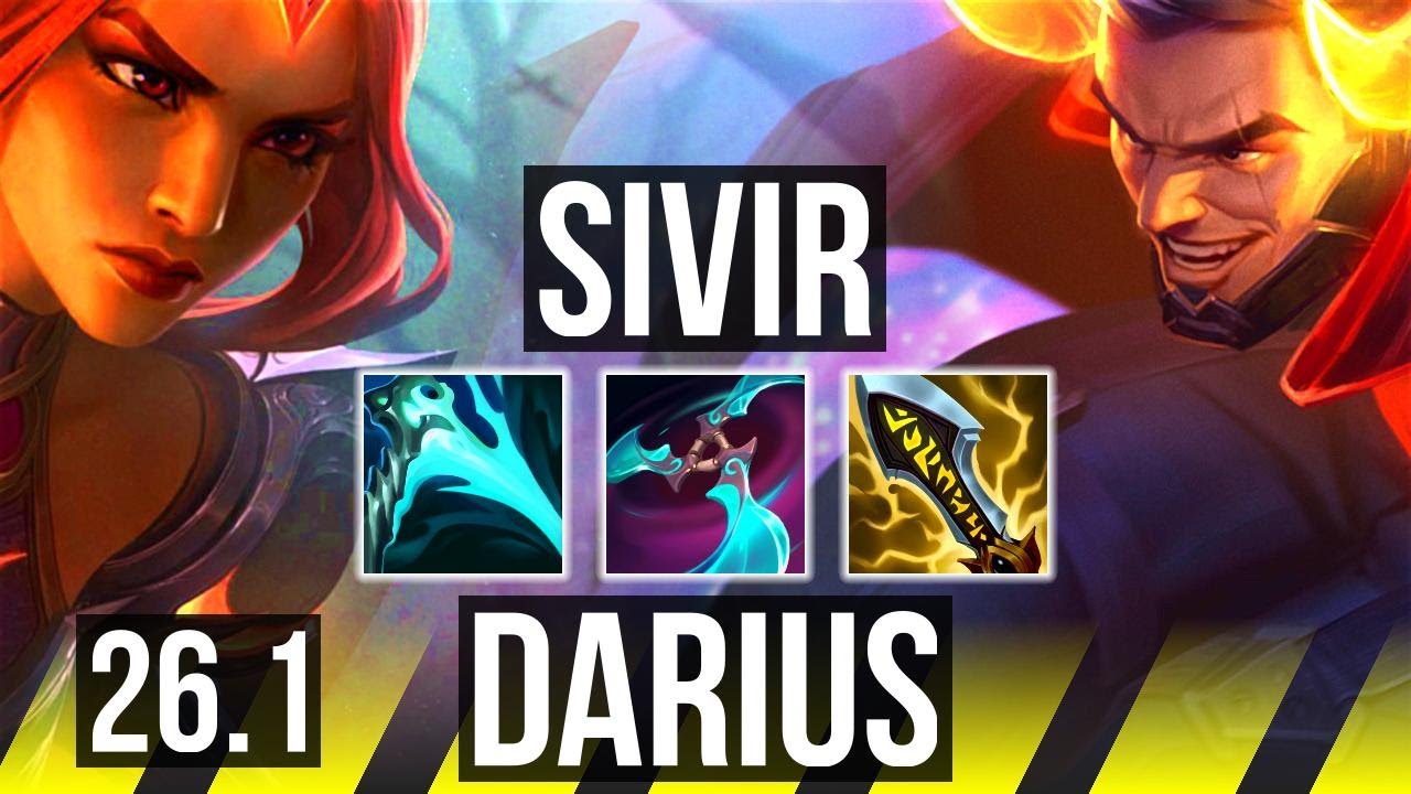 SIVIR & Rakan vs DARIUS & Bard (ADC) | KR Grandmaster | 26.1